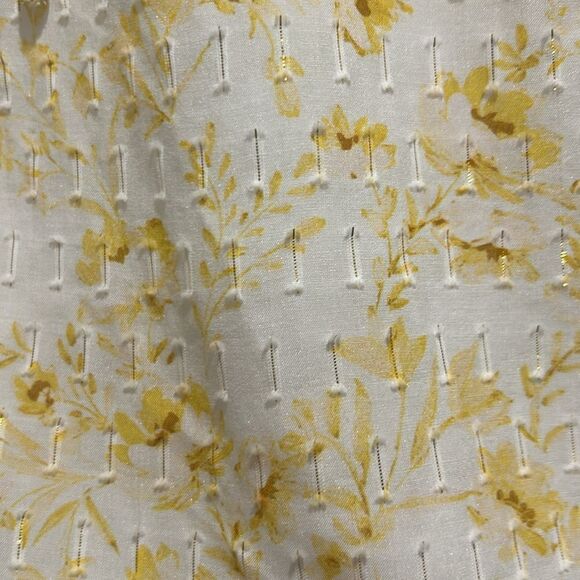 NWT Intermix Yellow Silk Top/Blouse, Size 0 - Picture 6 of 14